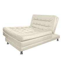 Sofa Cama Multifuncional Euro Cuero Sintetico, Color Beige