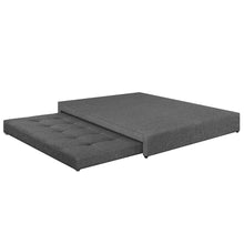 Cama Nido Junior  Tela  140X190  Doble, Color Gris