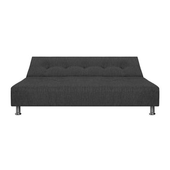 Sofa Cama Mauro Tela, Color Gris Oscuro