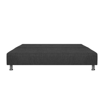 Sofa Cama Mauro Tela, Color Gris Oscuro