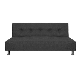 Sofa Cama Mauro Tela, Color Gris Oscuro