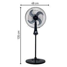 Ventilador Samurai Turbometallic Pedestal , Negro