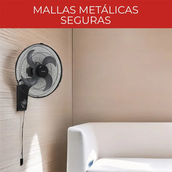 Ventilador Samurai Turbo Metallic, Negro