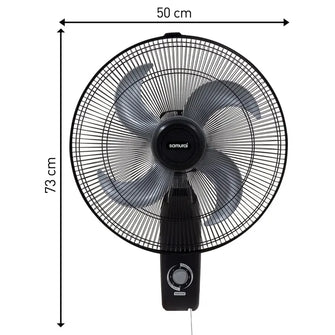Ventilador Samurai Turbo Metallic, Negro