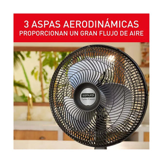 Ventilador Samurai Turbo Fresco , Negro