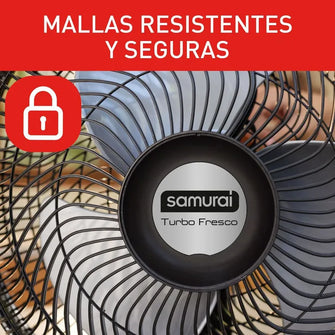 Ventilador Samurai Turbo Fresco , Negro