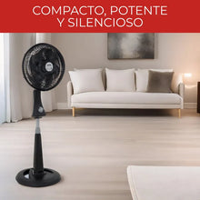 Ventilador Samurai Turbo Silence Maxx Compact 2 en 1 60 Watts 3 velocidades Negro