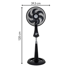 Ventilador Samurai Turbo Silence Maxx Compact 2 en 1 60 Watts 3 velocidades Negro