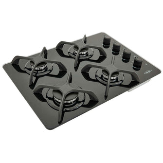 Cubierta Haceb 60 Cms 4 Puestos Gas Propano ASL Cristal Mando