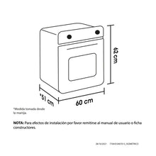 Horno Mixto Tofu 60 cm Inox Con Vidrio Gas Natural 120V Haceb