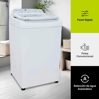 Lavadora Zou 14 Kilogramos Haceb digital Blanca