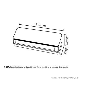 Aire Acondicionado On - Off Haceb 9.000 BTU 110V