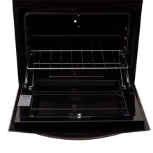 Estufa De Piso En Cristal Haceb De 60 Cm Gas Natural, Negro