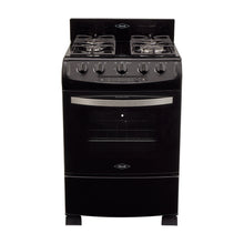 Estufa De Piso En Cristal Haceb De 60 Cm Gas Propano, Negro