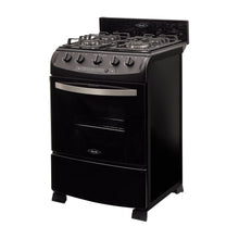 Estufa De Piso En Cristal Haceb De 60 Cm Gas Propano, Negro