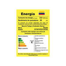 Estufa De Piso En Cristal Haceb De 60 Cm Gas Propano, Negro