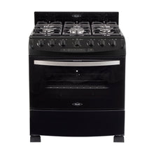 Estufa De Piso En Cristal Haceb De 76 Cm Gas Natural, Negro