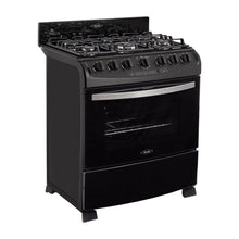 Estufa De Piso En Cristal Haceb De 76 Cm Gas Natural, Negro