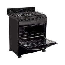 Estufa De Piso En Cristal Haceb De 76 Cm Gas Propano, Negro