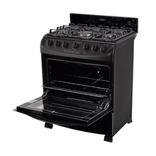 Estufa De Piso En Cristal Haceb De 76 Cm Gas Propano, Negro