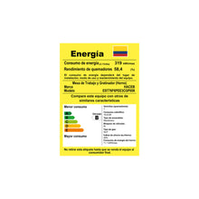 Estufa De Piso En Cristal Haceb De 76 Cm Gas Propano, Negro
