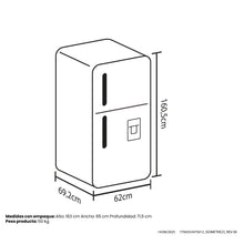 Nevera Haceb No Frost 271 Litros Manija Externa Negro Esmeralda Inverter