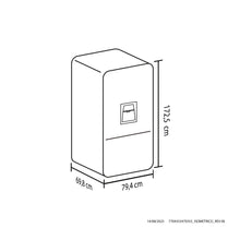 Nevera Haceb Bottom mount 543 litros con dispensador de agua inox