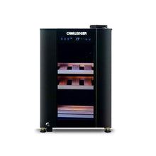 Cava De Vinos 16 Botellas 50 Lts Challenger, Color Negro
