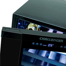 Cava De Vinos 16 Botellas 50 Lts Challenger, Color Negro