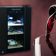 Cava De Vinos 16 Botellas 50 Lts Challenger, Color Negro