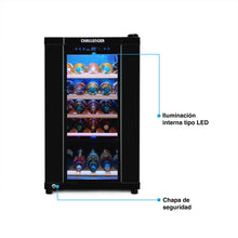 Vinera 38 Botellas 115 Lts Challenger, Color Negro
