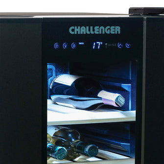 Vinera 38 Botellas 115 Lts Challenger, Color Negro