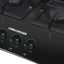 Estufa De Empotrar Challenger 4 Puestos Gas Natural, Negro