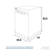 Lavavajillas 8 Servicios Acero inoxidable Challenger, Color Gris