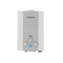 Calentador De Paso Gas Natural 6 Lt Tiro Natural Challenger, Color Blanco