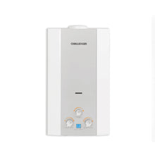 Calentador De Paso Gas Propano 12 Lt Tiro Natural Challenger, Color Blanco