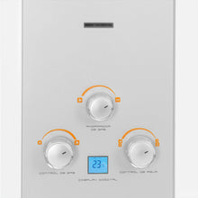 Calentador De Paso Gas Propano 12 Lt Tiro Natural Challenger, Color Blanco