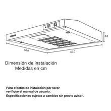 Campana Horizontal Negra 2 Velocidades 60 Cm CX 4000
