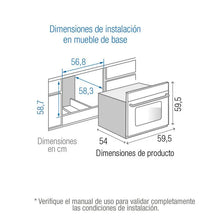 Horno Empotrar Mixto 52lts 60cm 120V Challenger Hg2555