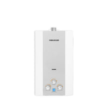 Calentador De Paso Gas Natural 10 Lt Tiro Forzado Challenger, Color Blanco