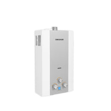 Calentador De Paso Gas Natural 10 Lt Tiro Forzado Challenger, Color Blanco