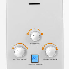 Calentador De Paso Gas Natural 10 Lt Tiro Forzado Challenger, Color Blanco