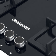 Estufa De Empotrar Challenger 60cms 4 Puestos Gas Natural, Negro