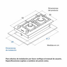 Estufa de Empotrar Challenger 2 Puestos Gas Natural