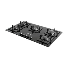 Estufa De Empotrar Challenger 91cms 5 Puestos Gas Natural, Negro