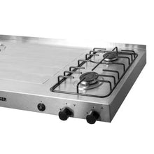 Mesón En Acero Inoxidable Con Poceta Izquierda 120 cm