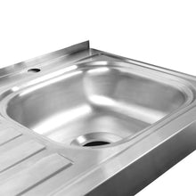 Mesón En Acero Inoxidable, Lavaplatos Derecho de 120 cm 