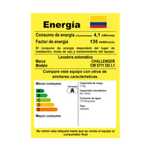 Lavadora Automática Cw 5711 Dg 11 Kg - De 24 Lb Challenger, Color Gris