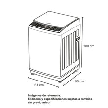 Lavadora Automática 15 Kg - De 33 Lb Challenger, Color Gris