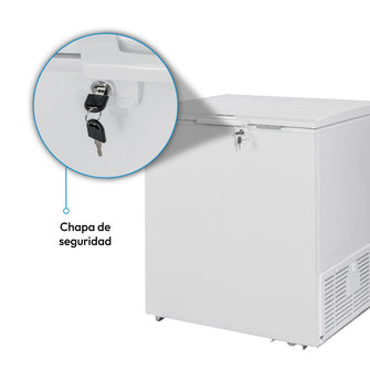 Congelador Horizontal 230 Lts Challenger, Color Blanco